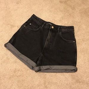 Zara high waisted mom shorts